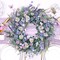 Spring Wreaths for Front Door, 22 Inchs Spring Daisy Wreath Summer Wreath with Floral Lanvender for Indoor Outdoor Wall Porch Window Decor and Festival Celebration